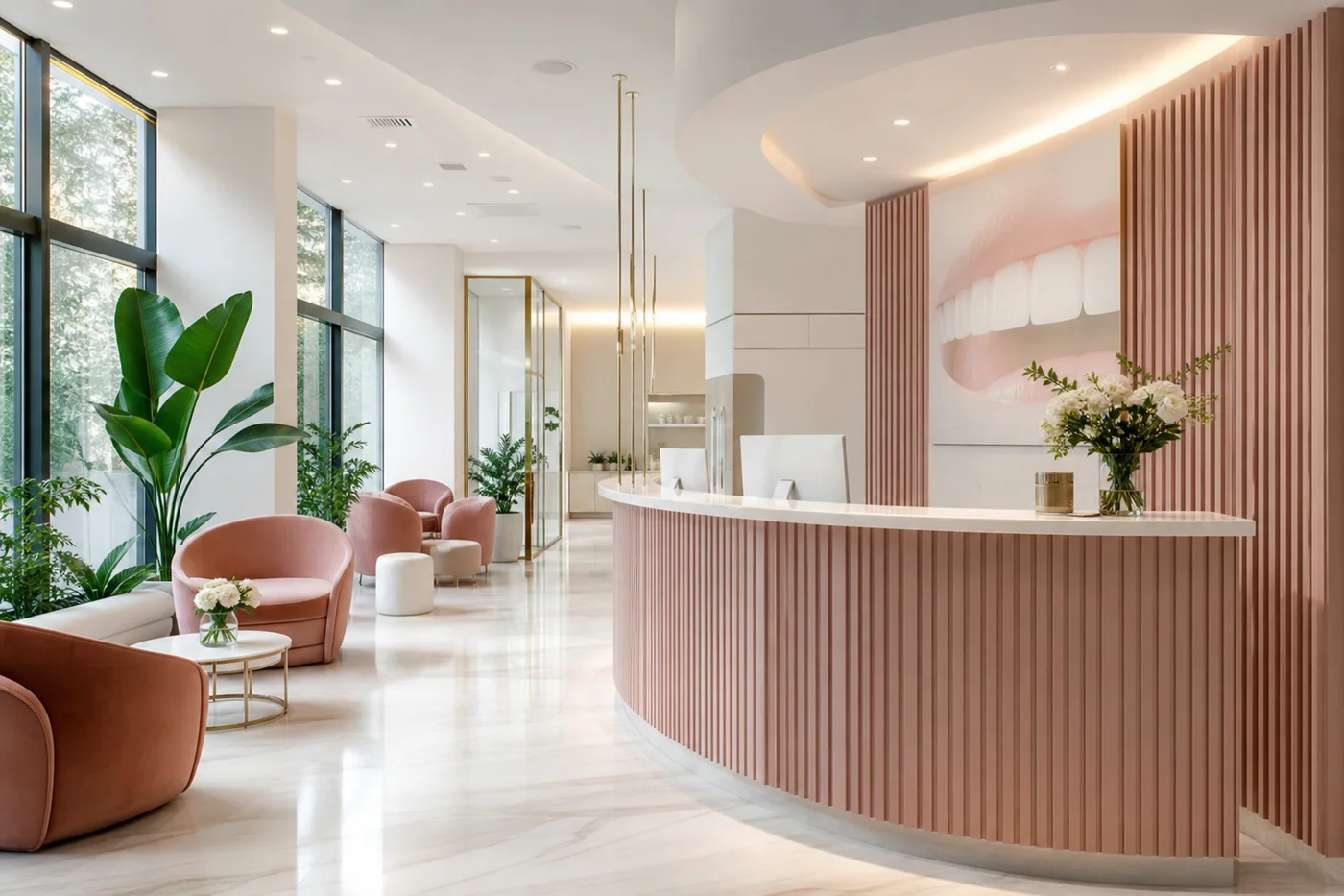 Recepție clinică stomatologică premium Rose Dental Expert Suceava